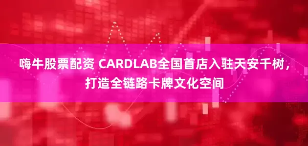 嗨牛股票配资 CARDLAB全国首店入驻天安千树,打造全链路卡牌文化空间